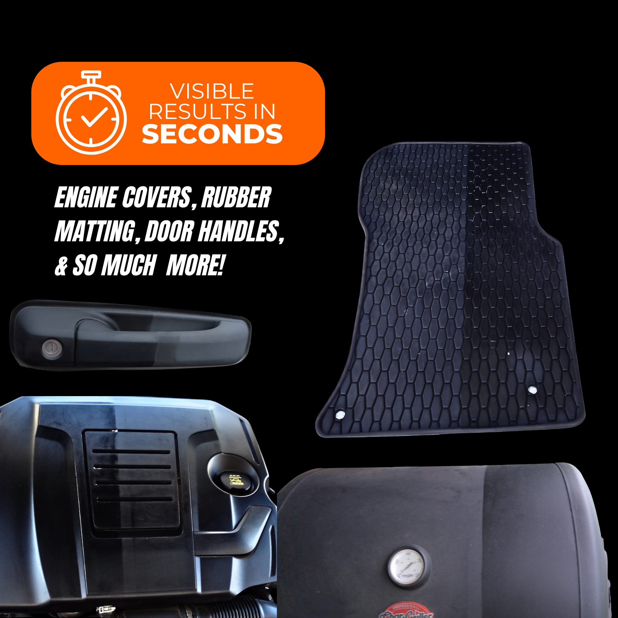 Plastic Restorer – Deep Shine for Faded Plastic, Rubber & Vinyl (8 oz)